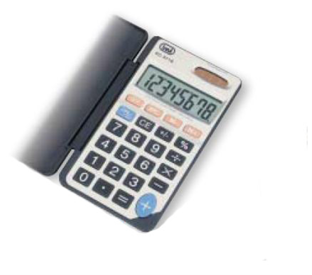 CALCULADORA TREVI EC 3718 8C POCKET ELECTRONIC CALCULATOR SILVER