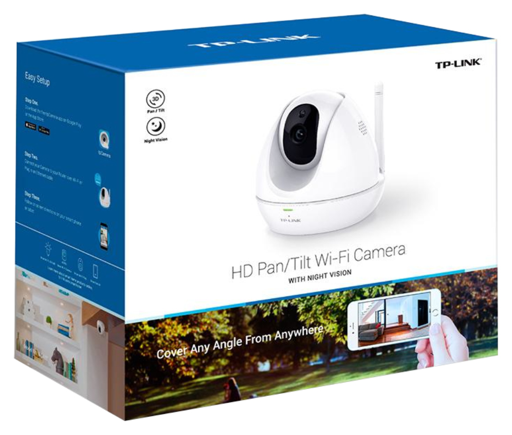 CAMARA IP TP-LINK INTERIOR 720HD DIA/NOCHE ROTATIVO TARJETA SD - detalle