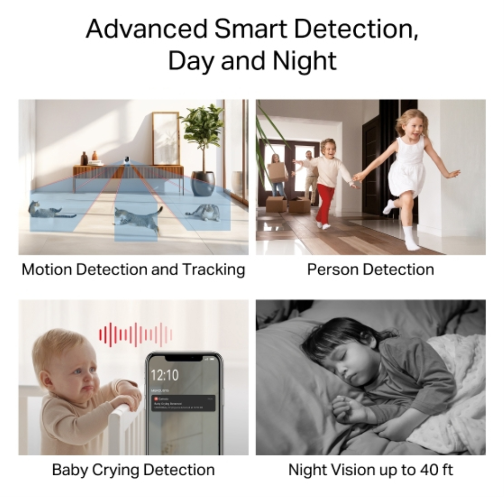CAMARA MERCUSY MC200 WIFI PAN/TILT HOME SECURITY - detalle