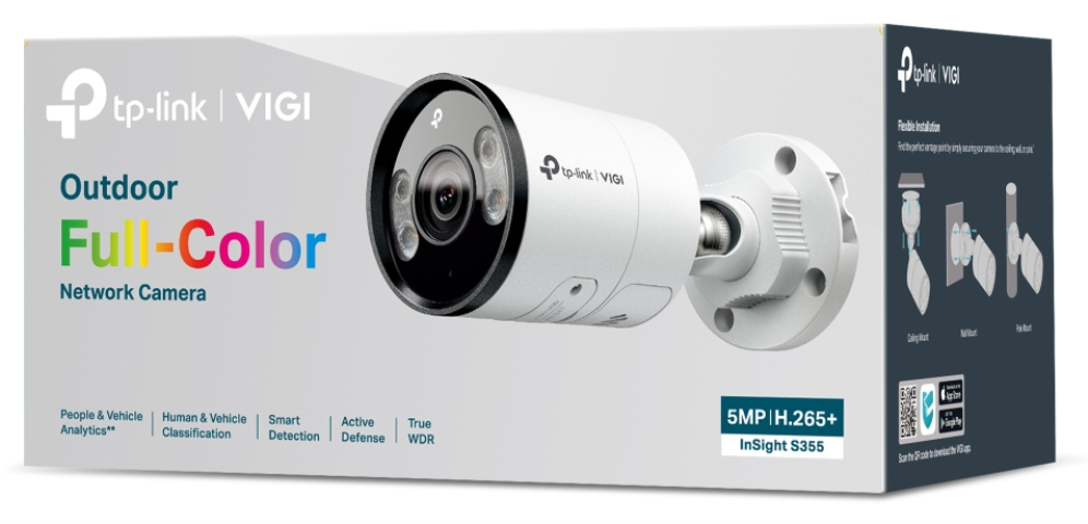 CAMARA VIGI INSIGHT TP-LINK BULLET INSIGHT S355 4MM 5MP - detalle