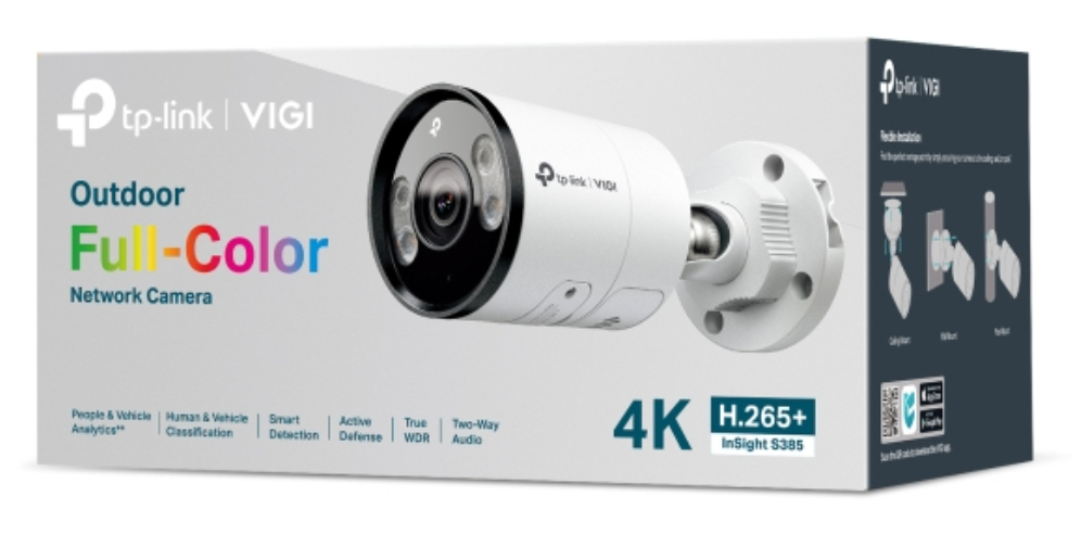 CAMARA VIGI INSIGHT TP-LINK BULLET INSIGHT S385 2.8MM 8MP - detalle