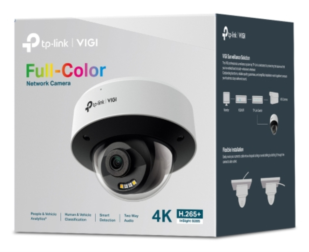 CAMARA VIGI INSIGHT TP-LINK DOME INSIGHT S285 2.8MM 8MP - detalle