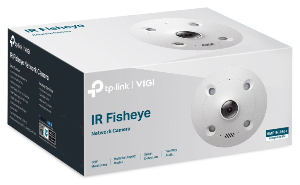 CAMARA VIGI INSIGHT TP-LINK FISHEYE INSIGHT S655I 5MP IR - detalle