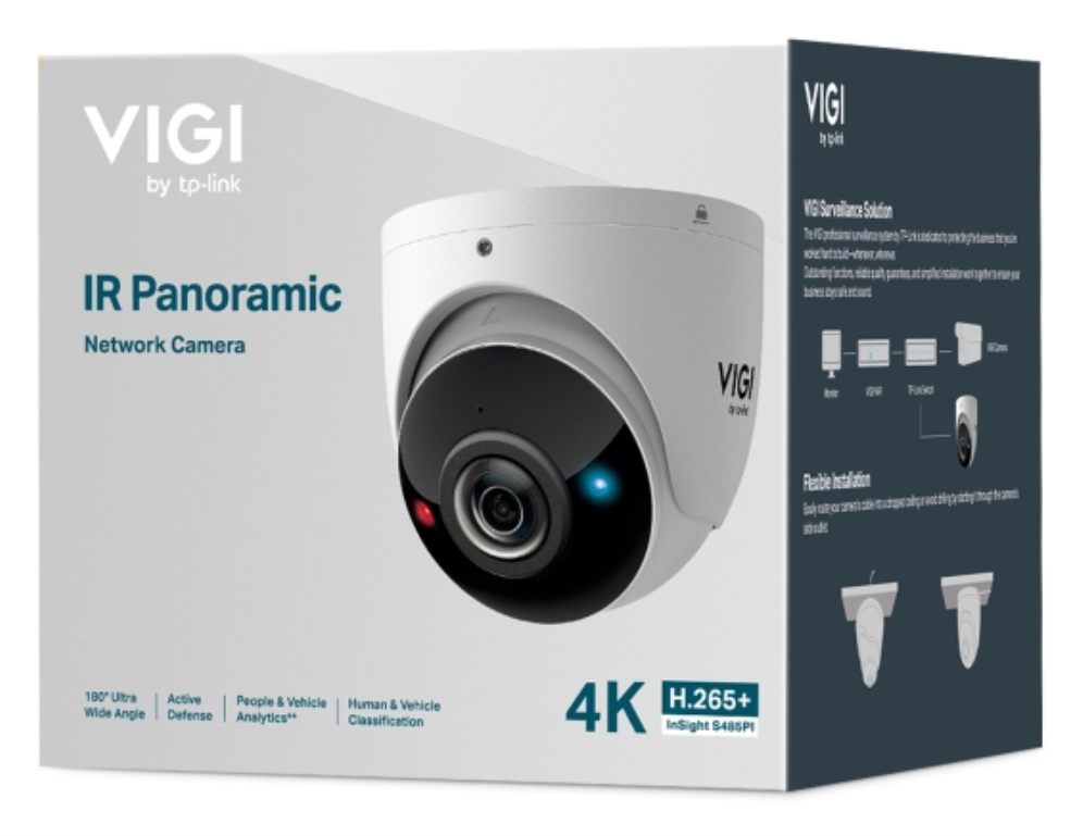 CAMARA VIGI INSIGHT TP-LINK TURRET ULTRA WIDE ANGLE INSIGHT S485PI 8MP - detalle