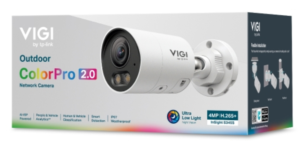 CAMARA VIGI TP-LINK BULLET 4MP OUTDOOR COLORPRO - detalle