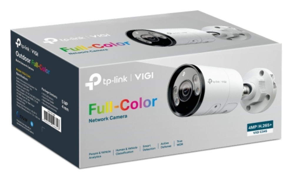 CAMARA VIGI TP-LINK BULLET FULL-COLOR PARA EXTERIORES VIGI C345 6MM 4MP - detalle
