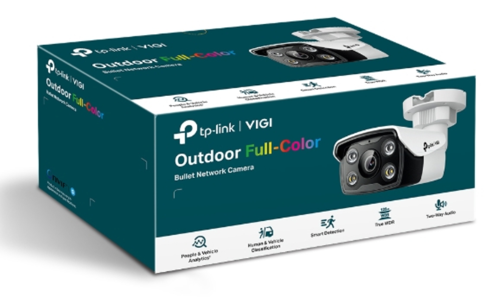 CAMARA VIGI TP-LINK BULLET FULL COLOR PARA EXTERIORES VIGI C350 4MM 5MP - detalle