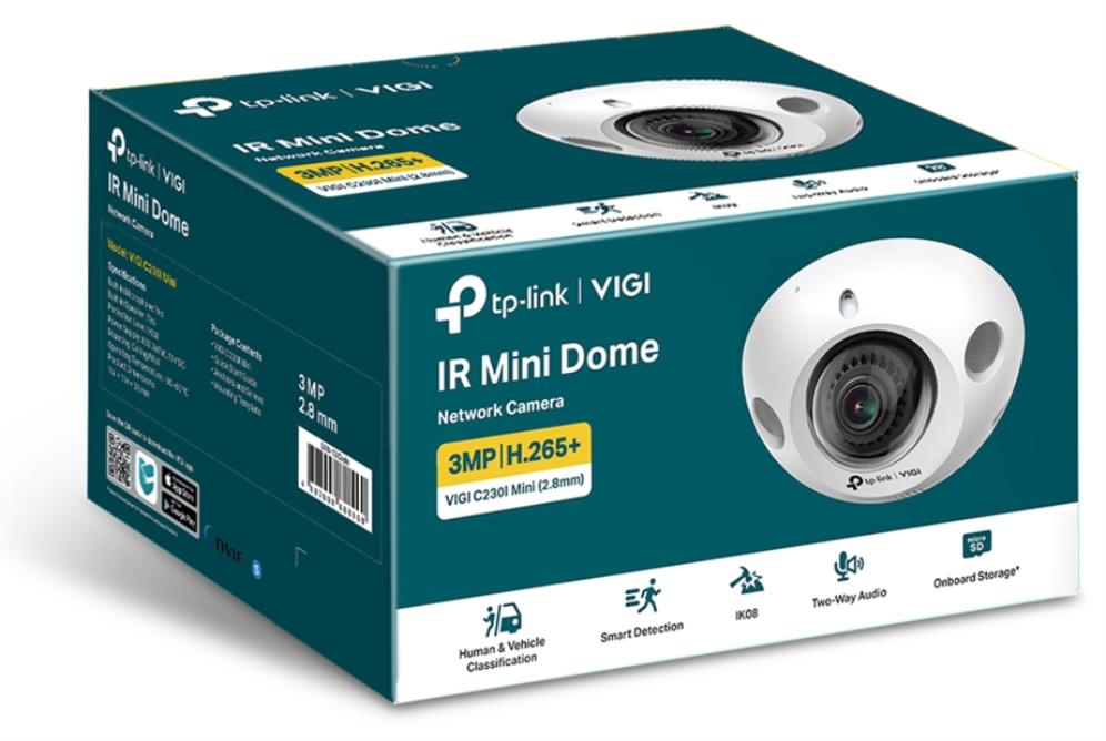 CAMARA VIGI TP-LINK DOME VIGI C230I Mini 2.8mm 3MP IR 30m - detalle