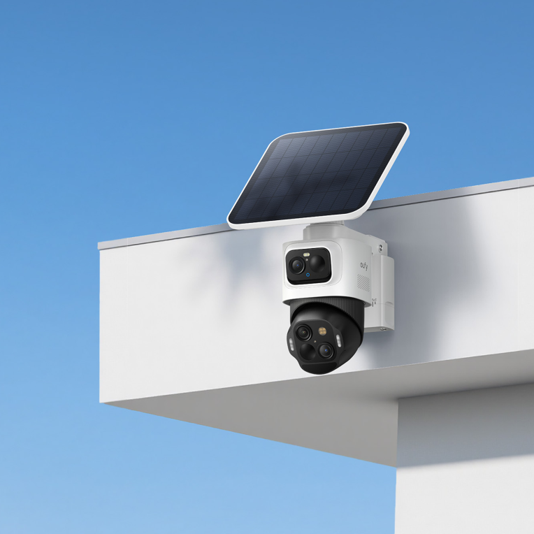 CAMARA VIGILANCIA EUFY SOLOCAM S4 4K TRIPLE LENTE 180 360 GRADOS - detalle
