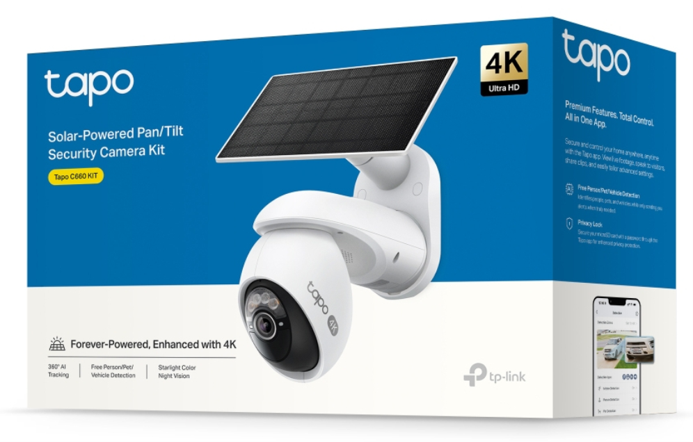 CAMARA VIGILANCIA TP-LINK WI-FI SOLAR BATERIA RECARGABLE DETECCIÓN IA - detalle