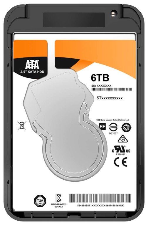 CARCASA HDD AISENS ASE-2521B 2.5" NEGRA - detalle