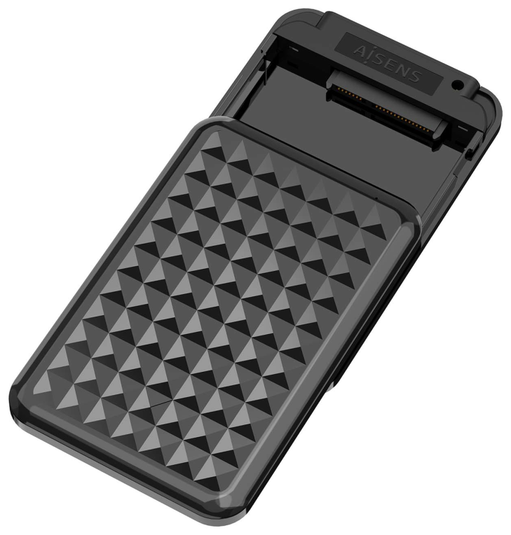 CARCASA HDD AISENS ASE-2521B 2.5" NEGRA - detalle