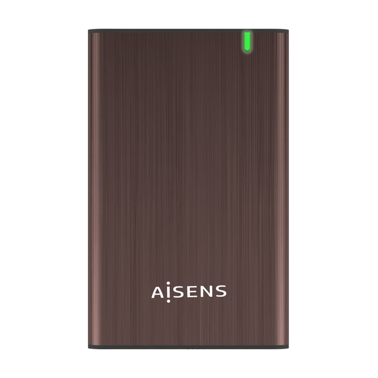 Caixa externa AISENS 2.5" ASE-2525BWN 9.5 mm SATA A USB 3.0/USB 3.1 Gen1. Marrón