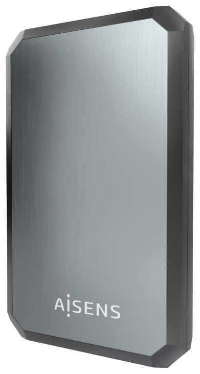 CARCASA HDD AISENS ASE-2529B 2.5" NEGRA-GRIS - detalle