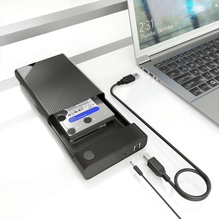 CARCASA HDD AISENS ASE-3529B 3.5" NEGRA - detalle