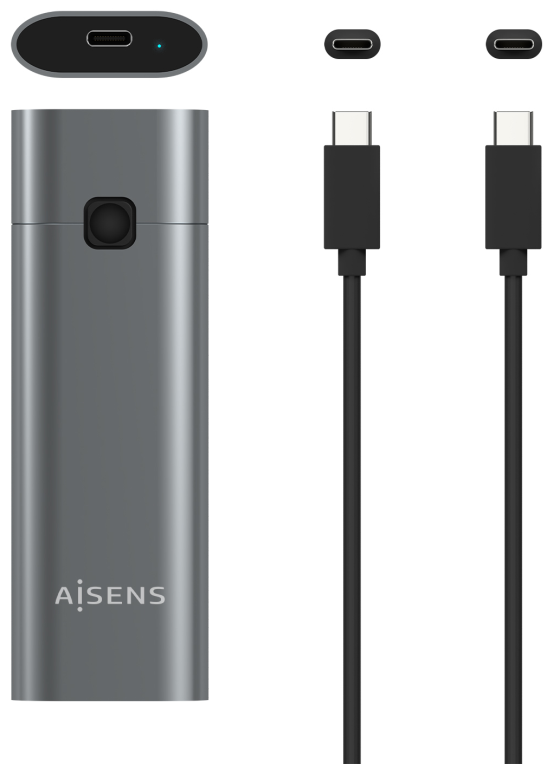 CARCASA HDD AISENS ASM2-021GR M.2 GRIS - detalle