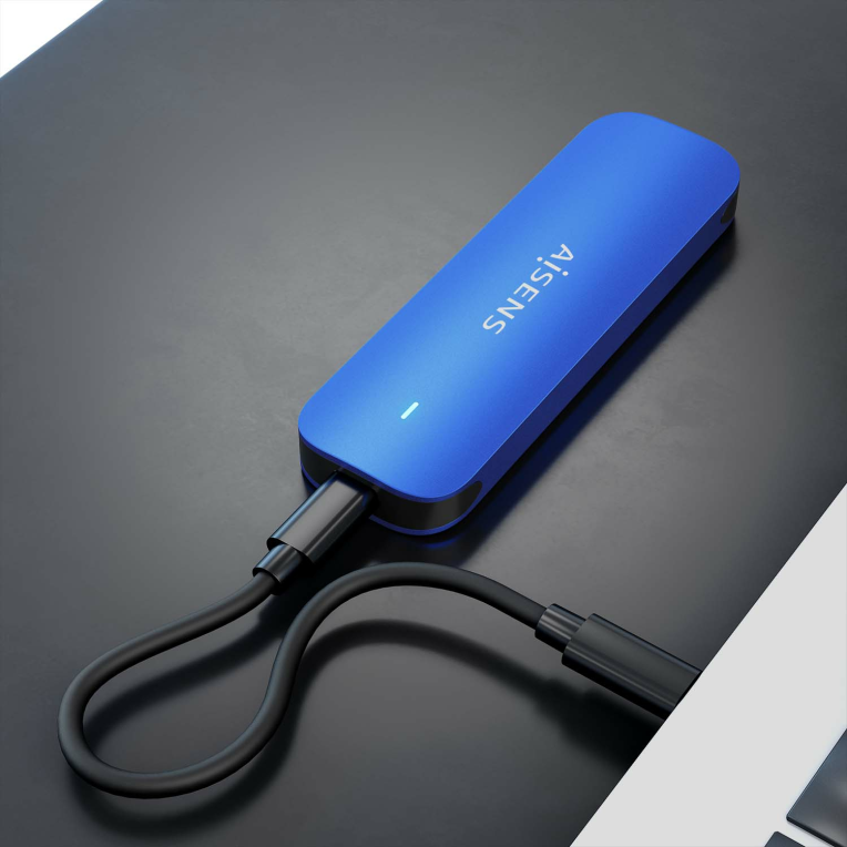 CARCASA HDD AISENS ASM2-026BLU M.2 AZUL - detalle