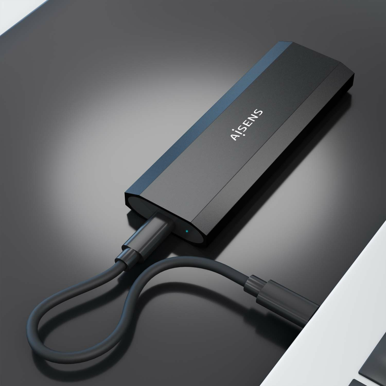 CARCASA HDD AISENS ASM2-028B M.2 NEGRA - detalle
