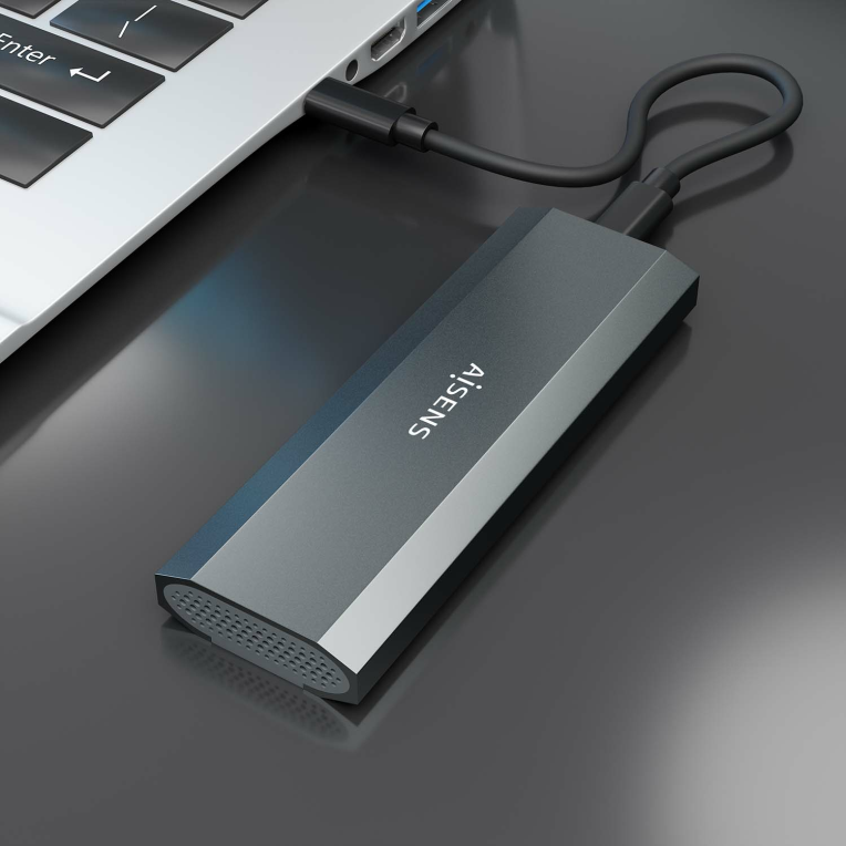 CARCASA HDD AISENS ASM2-029GR M.2 GRIS - detalle