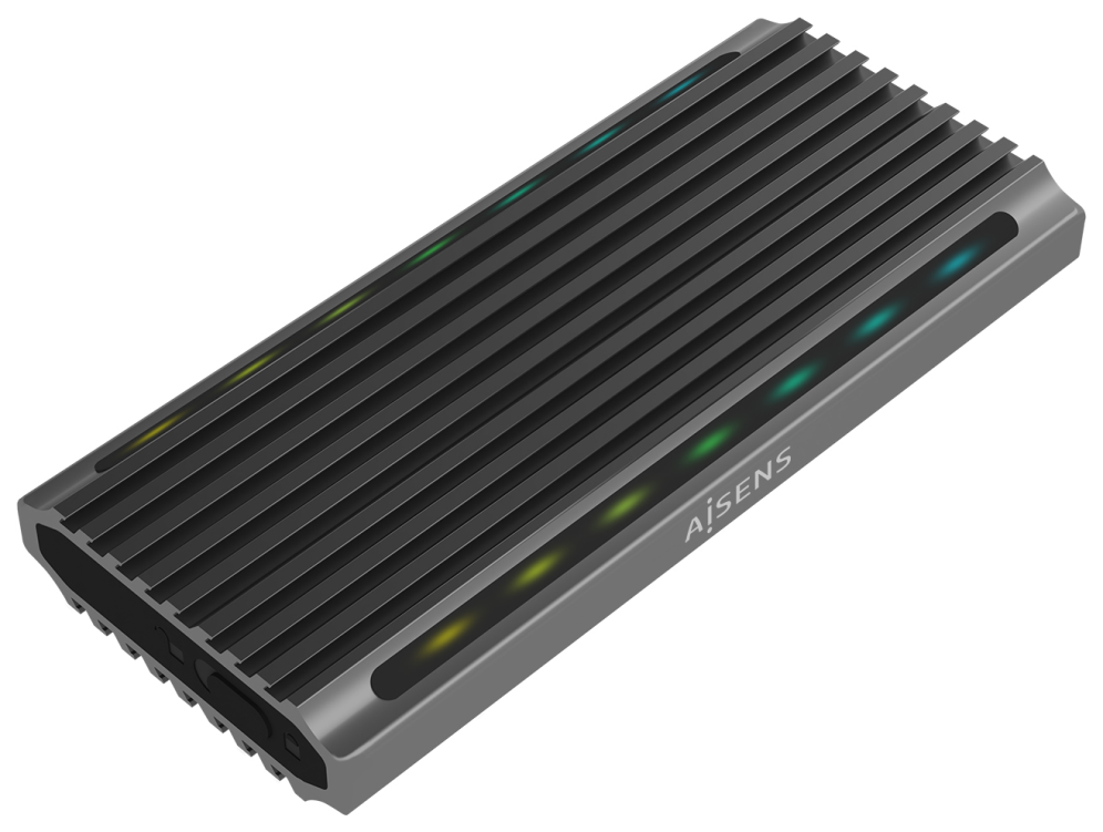 CARCASA HDD AISENS ASM2-RGB011GR M.2 GRIS