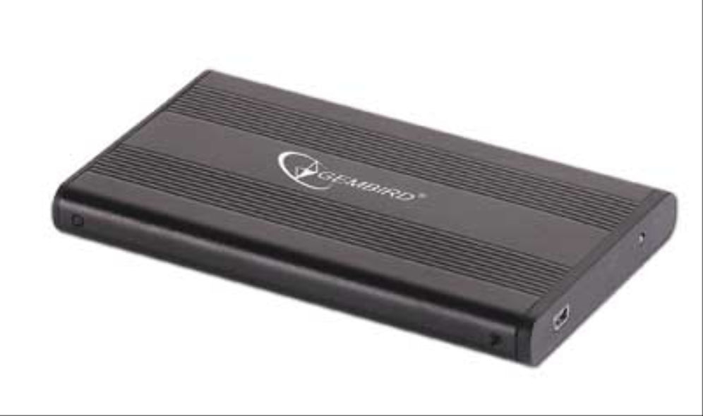 Carcasa para disco duro externo Gembird EE2-U2S-5, carcasa para disco duro (HDD) de 2,5", negra