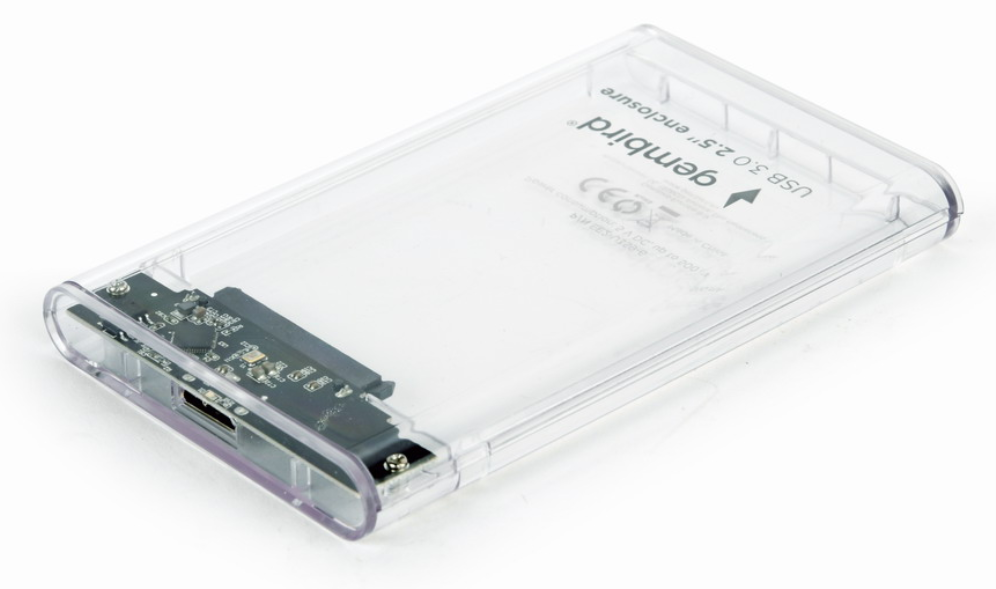 CARCASA HDD GEMBIRD EE2-U3S9-6 2,5" TRANSPARENTE