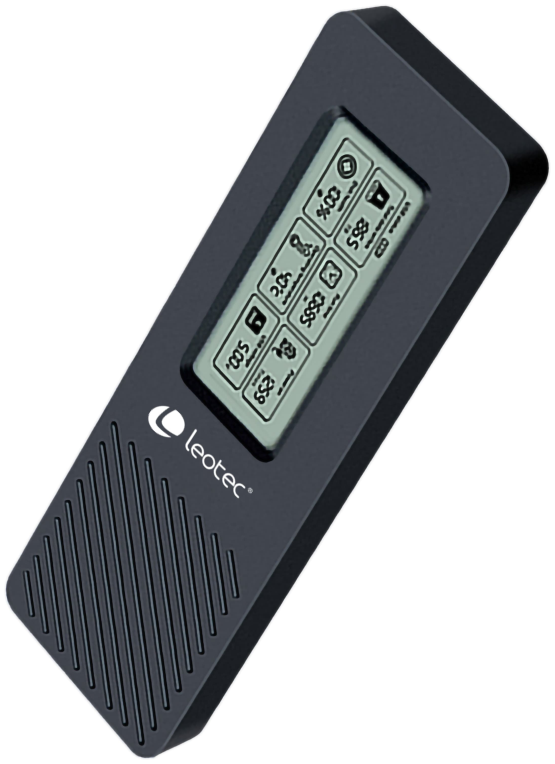 CARCASA HDD LEOTEC M.2 NVME CON PANEL LCD - detalle