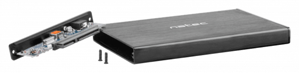 CARCASA HDD NATEC RHINO GO NKZ-0941 2,5" NEGRA - detalle