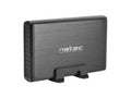 Carcasa para disco duro externo NATEC NKZ-0448, carcasa negra para disco duro (HDD) de 3,5"