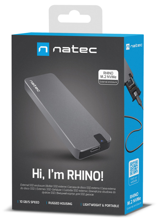 CARCASA HDD NATEC RHINO NKZ-1953 M.2 ALUMINIO - detalle