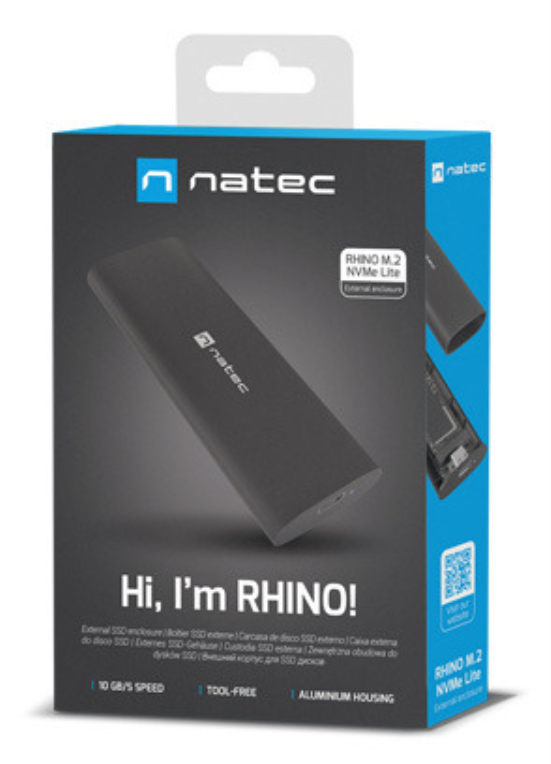 CARCASA HDD NATEC RHINO NKZ-2286 M.2 ALUMINIO - detalle