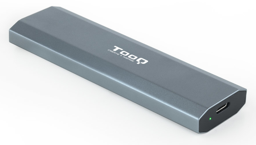 CARCASA HDD TOOQ SSD M.2 NGFF/NVMe GRIS