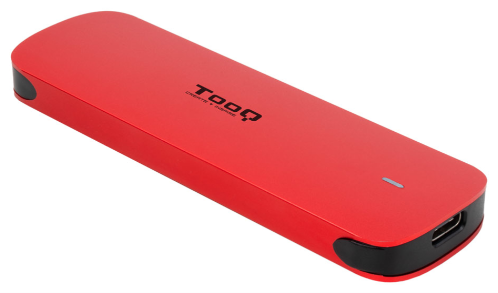 CARCASA HDD TOOQ TQE-2201R M.2 ALUMINIO ROJA