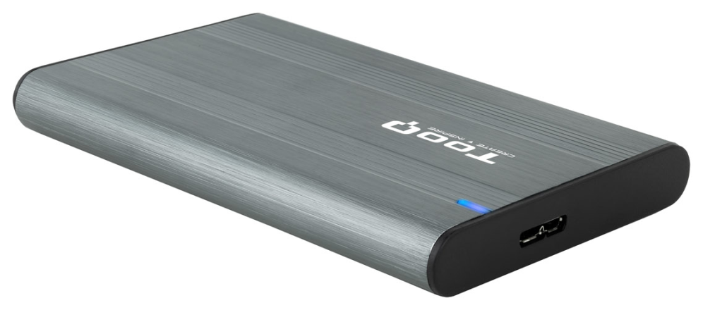 CARCASA HDD TOOQ TQE-2503G 2,5" GRIS - detalle