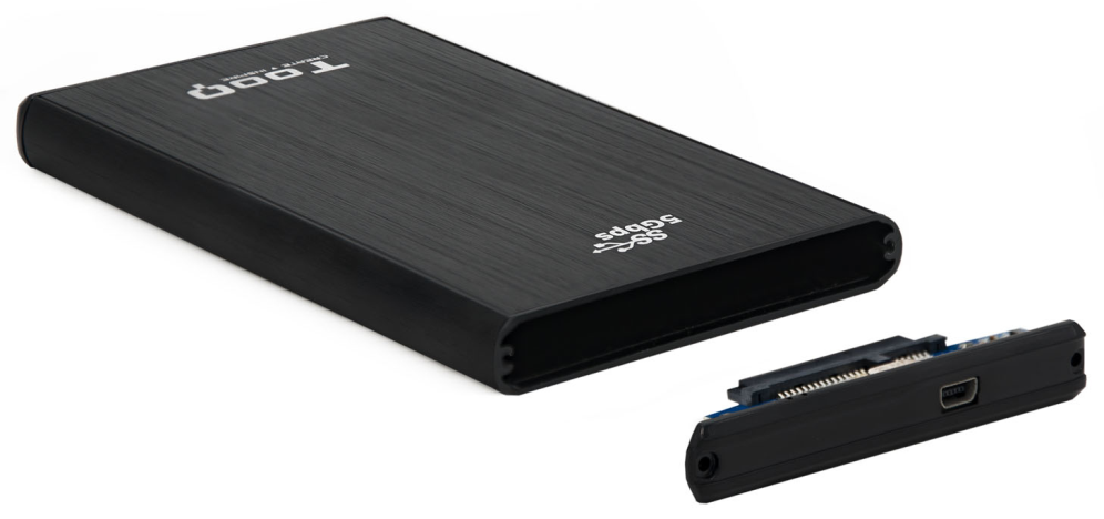 CARCASA HDD TOOQ TQE-2522B 2,5" 9,5 MM SATA USB 3.0 NEGRA - detalle