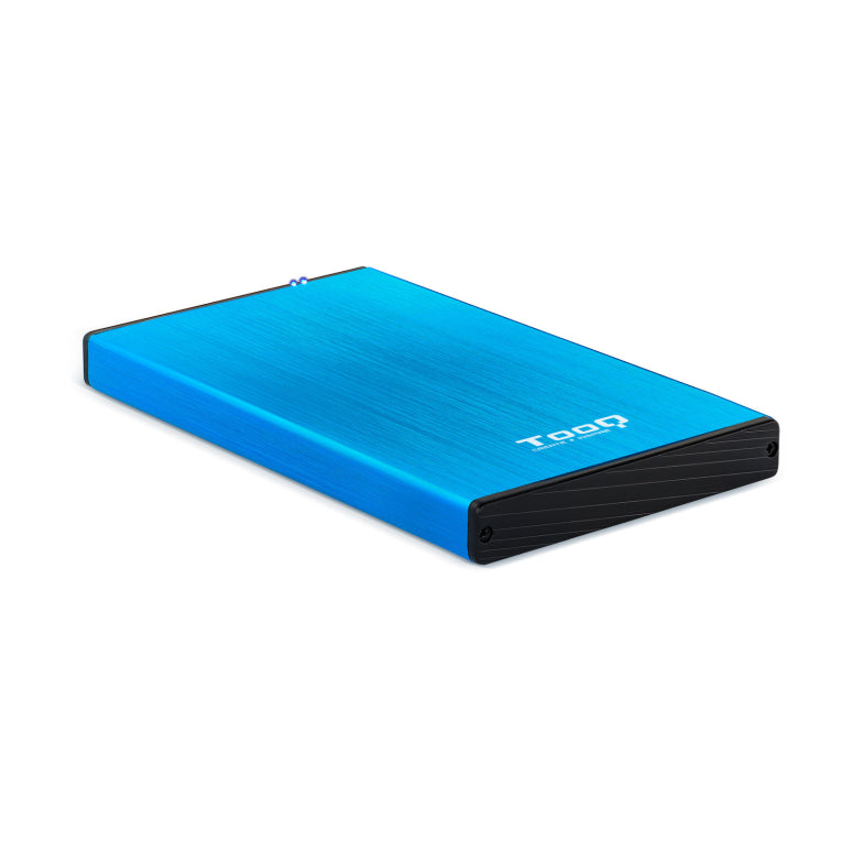 TooQ TQE-2527BL caja para disco duro externo Caja de disco duro (HDD) Negro. Azul 2.5"