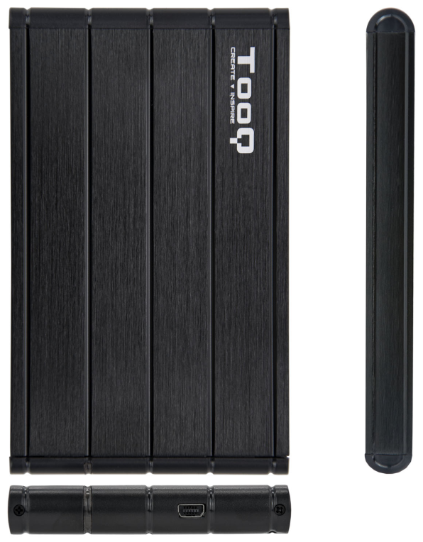 CARCASA HDD TOOQ TQE-2530B 2,5" 9,,5 MM SATA USB 3.0 NEGRA - detalle