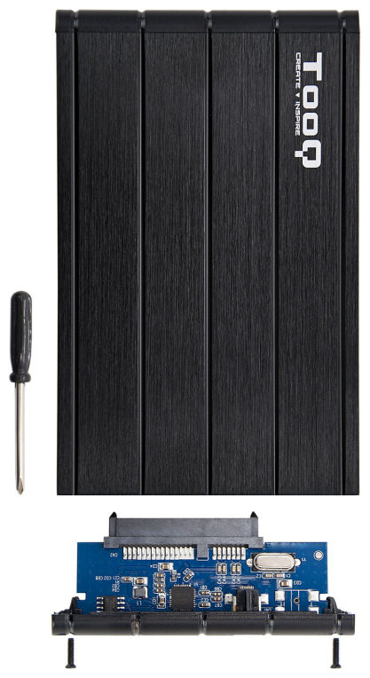 CARCASA HDD TOOQ TQE-2530B 2,5" 9,,5 MM SATA USB 3.0 NEGRA - detalle