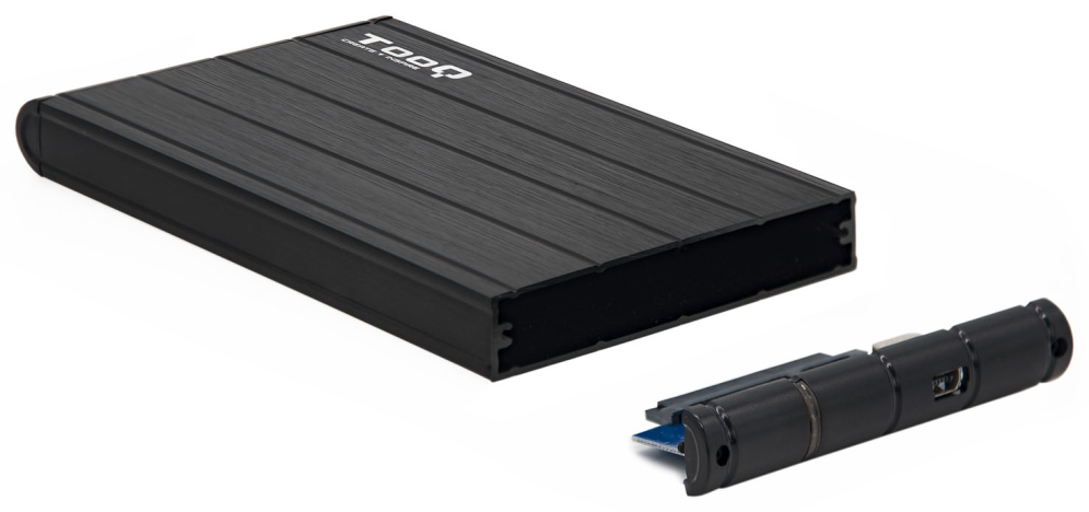 CARCASA HDD TOOQ TQE-2530B 2,5" 9,,5 MM SATA USB 3.0 NEGRA - detalle