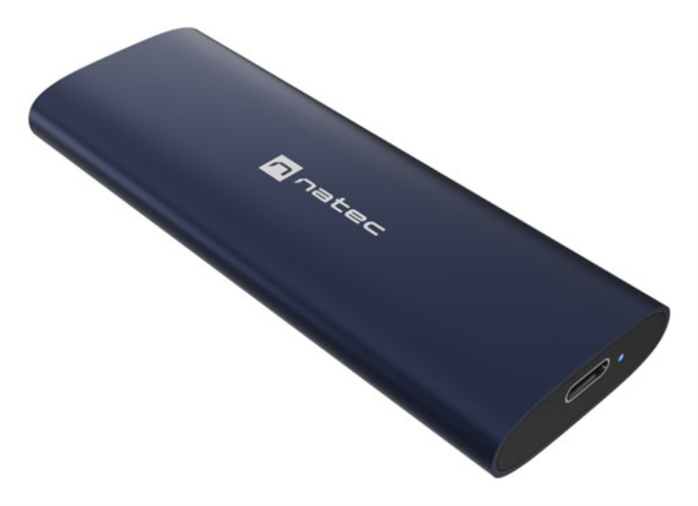CARCASA SSD NATEC RHINO M.2 NVME LITE USB-C 3.2 GEN 2 ACERO NAVAL
