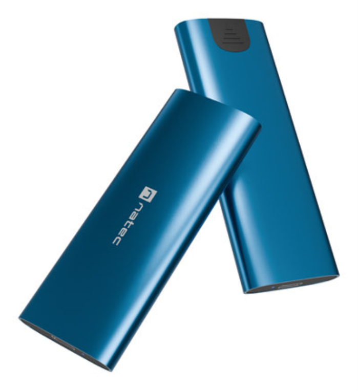 CARCASA SSD NATEC RHINO M.2 NVME LITE USB-C 3.2 GEN 2 AZUL HORIZONTE - detalle