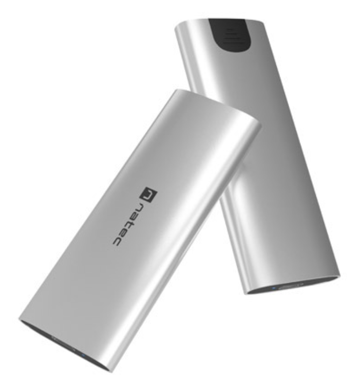 CARCASA SSD NATEC RHINO M.2 NVME LITE USB-C 3.2 GEN 2 PLATA ARTICO - detalle