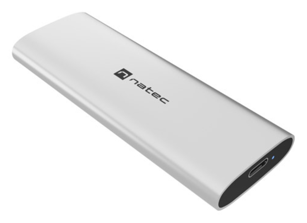CARCASA SSD NATEC RHINO M.2 NVME LITE USB-C 3.2 GEN 2 PLATA ARTICO