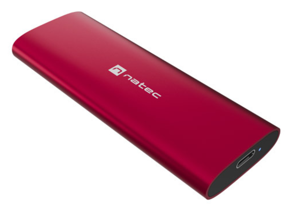 NATEC RHINO M.2 NVME LITE Caja externa para unidad de estado sólido (SSD) Rojo