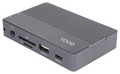 TooQ Caja externa para SSD M.2 NVMe/SATA + HUB USB-C 3.2 Gen2 con 2x USB-A 3.1 + 1x USB-A 2.0 + USB-C 3.2 Gen2 + HDMI 2.