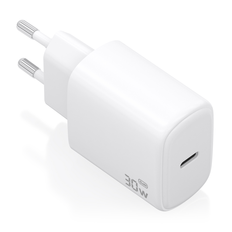 AISENS Cargador GaN 30W. 1xUSB-C PD3.0. Blanco