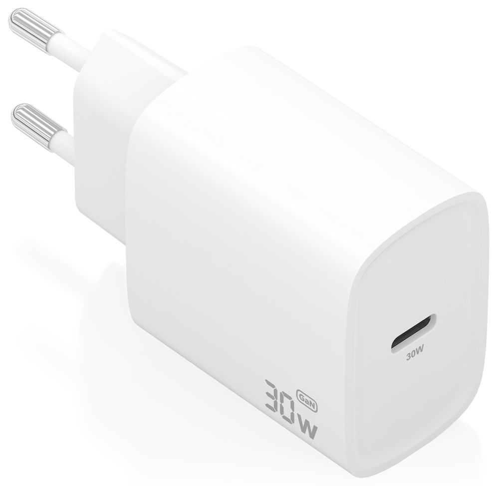 CARGADOR AISENS GAN 30W 1XUSB-C PD3.0 BLANCO