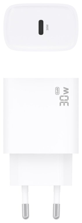 CARGADOR AISENS GAN 30W 1XUSB-C PD3.0 BLANCO - detalle