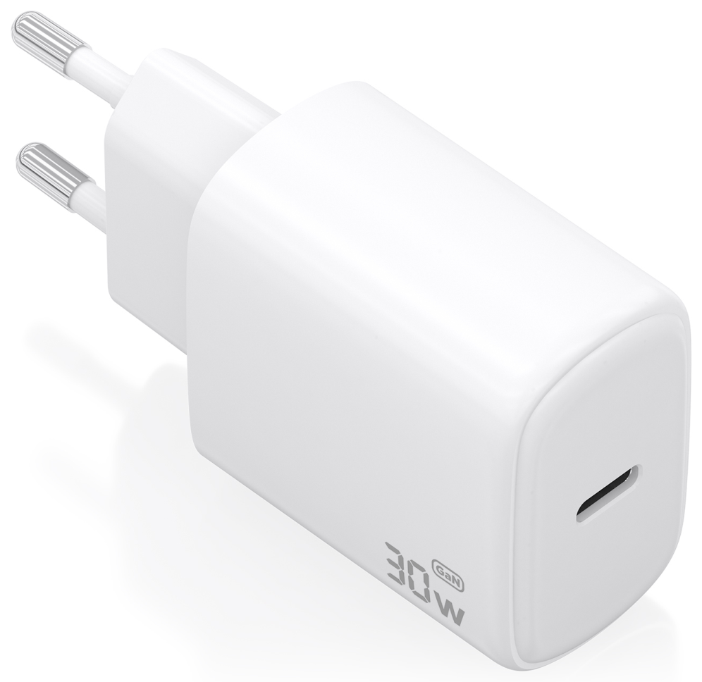 CARGADOR AISENS GAN 30W 1XUSB-C PD3.0 BLANCO