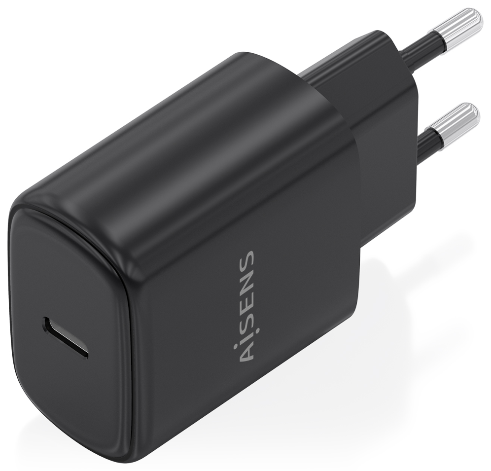CARGADOR AISENS GAN 30W 1XUSB-C PD3.0 NEGRO - detalle